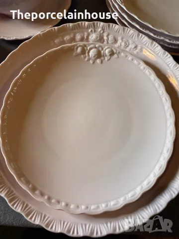Hutschenreuther- Сервиз за хранене за 14 човека като Нов Розов порцелан, снимка 7 - Сервизи - 48404574
