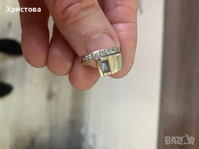 Златен пръстен 14k.,3,31 грама, снимка 4 - Пръстени - 53767594