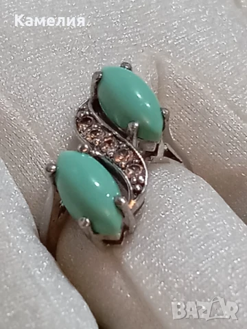 Сребърен пръстен , снимка 2 - Пръстени - 51317431