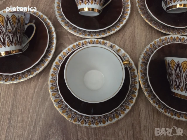 Руски /СССР/ сервиз за кафе , снимка 6 - Колекции - 50507633