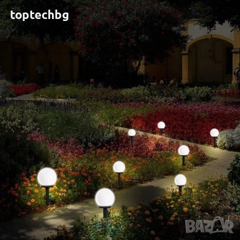 Соларни топки за градина 12 броя, снимка 5 - Соларни лампи - 40724581