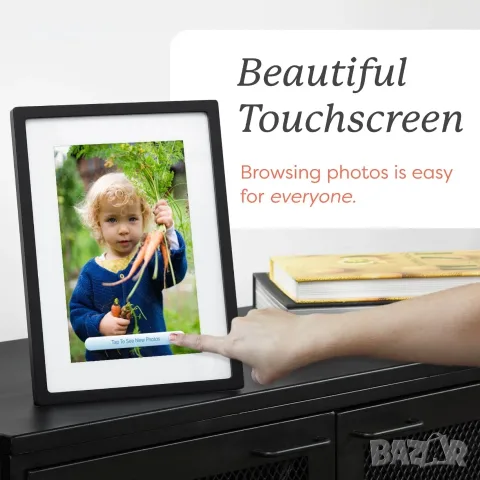 Нова най висок клас дигитална Wi-Fi фоторамка Skylight Frame 15 инча (Android / Model: 150-FRM)  , снимка 5 - Друга електроника - 55874315