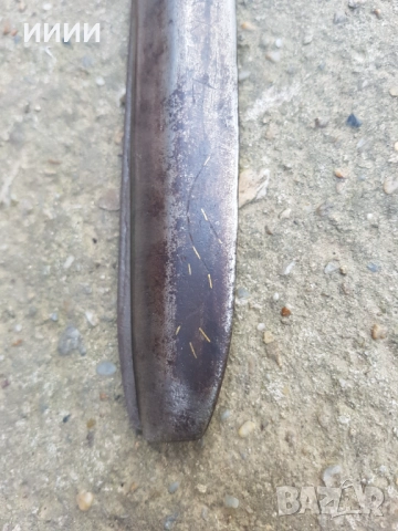 Абаджийска ножица със златни набивки , снимка 4 - Антикварни и старинни предмети - 52315797