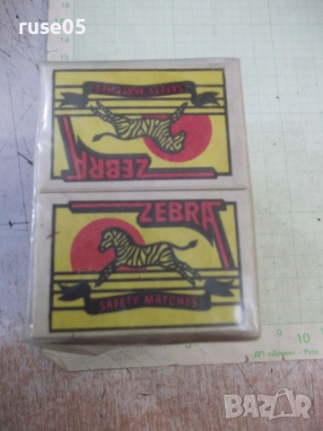 Лот от 10 бр. кибрита "ZEBRA" нови