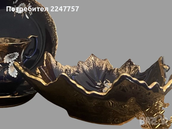 Кралски кобалтов порцелан, снимка 7 - Антикварни и старинни предмети - 53039636