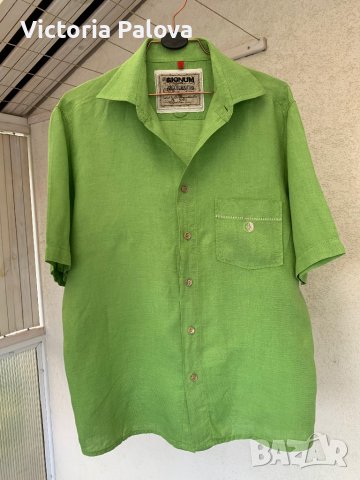 Супер красива риза SIGNUM 100% лен Германия, снимка 14 - Ризи - 41241936