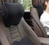 Възглавница за врат с мемори пяна – черна, удобна и анатомична, снимка 4