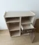 Практичен помощен шкаф / етажерка с чекмедже и шкафче (двуцветен), снимка 2
