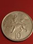 Две монети 1 крона 1962г. Норвегия / 19 нови пенса 1976г. Англия Елизабет втора 34838, снимка 6