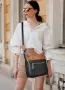 Дамска crossbody чанта Shrrie от веган кожа с регулируема презрамка и 5 отделения, снимка 3