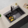 ПРОМОЦИЯ Кухненска мивка от неръждаема стомана с нано покритие 06-LSF0604 (HANDMADE KITCHEN SINK), снимка 4