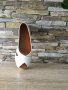 Ниски бели дамски летни обувки от естествена кожа 21188-3  / №36