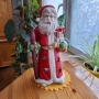 Голям керамичен свещник-Дядо Коледа с гега, снимка 5