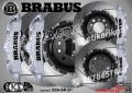 BRABUS надписи за капаци на спирачни апарати SSA-BR-W, снимка 3