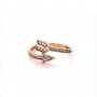Златен дамски пръстен 1,95гр. размер:54 14кр. проба:585 модел:11470-2, снимка 3