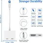 Apple MFi Сертифициран Lightning към HDMI Адаптер (1080P HD) за iPhone/iPad – Преходник за Телевизор, снимка 6