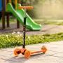 Детска сгъваема тротинетка 21st Scooter със светещи силиконови колела – Оранжева, снимка 4