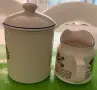 Порцеланов буркан и каничка, снимка 4