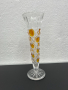 Винтидж стъклена ваза. №5235, снимка 1 - Антикварни и старинни предмети - 44823780