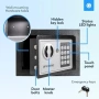 Silvergear електронен сейф с код и ключове, снимка 8