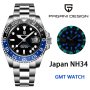 PAGANI DESIGN автоматичен часовник с Японски механизъм SEIKO NH34 GMT,стъкло сапфир,водоустойчив , снимка 3