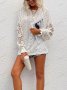 Дамски едноцветен шикозен пуловер с отворени шевове, 2цвята - 023, снимка 4