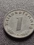 Две монети 1 райхспфенинг 1943г. / 10 райхспфенинг 1944г. Трети райх с СХВАСТИКА редки 37759, снимка 4