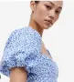 Рокля H&M От лен и памук, снимка 4