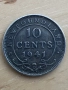 Сребърна монета Newfoundland 10 Cents 1941 – George VI, снимка 1