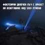 Далекобоен лазерен LED фенер прожектор мощен USB зареждане за лов риболов къмпинг туризъм работа, снимка 6