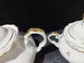 Стар български порцелан чаши за кафе чайник захарница латиера , снимка 2