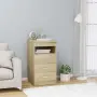 vidaXL Шкаф с чекмеджета, сонома дъб, 40x50x76 см, инженерна дървесина, снимка 2
