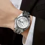 Елегантен, Класически, Луксозен и Стилен механичен часовник DIANPAI*Класик и бяло злато!, снимка 4