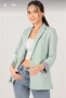 Дамско сако в цвят мента, снимка 4