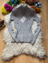 Нова сива рипсена блуза, снимка 1 - Блузи с дълъг ръкав и пуловери - 44618247