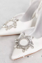 сватбени обувки с ток 8 см, снимка 1 - Дамски обувки на ток - 44780215