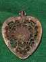 СТАРО БРОНЗОВО с ЕМАЙЛ УКРАШЕНИЕ СЪРЦЕВИДНО 4955, снимка 2