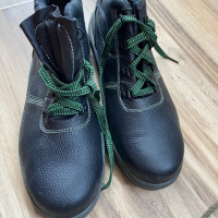 Мъжки кожени черни работни обувки  ! 45 н, снимка 3 - Мъжки боти - 44796154