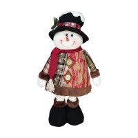4143 Коледна фигура Снежко с разтягащи се крака 46-75см, снимка 3 - Декорация за дома - 42567800