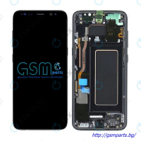 Оригинален Дисплей + Рамка ЗА SAMSUNG GALAXY S8 Service Pack, снимка 2 - Резервни части за телефони - 36217645