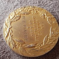 Сребърен позлатен Медал Франция на източното индустриялно общество , снимка 7 - Нумизматика и бонистика - 41343546