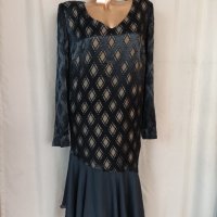 XXL Черна ,дълга официална рокля за едра дама , снимка 6 - Рокли - 40892873