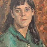 СИМЕОН ГЛОГИНКОВ (1919 - 1997) масло/платно портрет, снимка 4 - Картини - 33839932