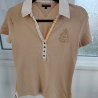 Tommy hilfiger дамска блуза с къс ръкав/ тениска с яка  s, снимка 1 - Тениски - 41533176