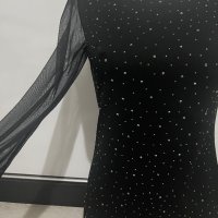 Къса черна рокля размер S/M, снимка 3 - Рокли - 40958401