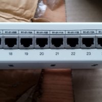 Пач панел за шкаф 19" FTP 24x порта, Cat.5, снимка 5 - Мрежови адаптери - 42187898