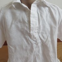 Мъжка риза с къс ръкав от лен Selected, снимка 2 - Ризи - 41635727