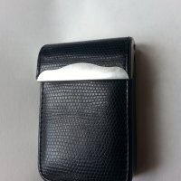 кожена табакера (змийска кожа) за цигари 80 мм, качествена, дизайнерска, снимка 1 - Табакери - 34315179