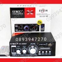 Аудио усилвател, BLUETOOTH,FM, USB,MP3,SD модел UKC-AK-699BT 2X300W, снимка 4 - Караоке - 39441342