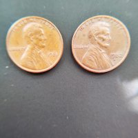 ДВЕ Линкълн монети на границата на две технологии на USA, снимка 2 - Нумизматика и бонистика - 42547363